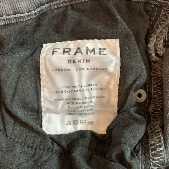 Frame size 27 dark grey distressed jeans - Picture 4 of 5